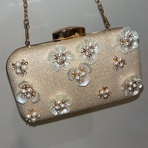Gold Glittery Clutch